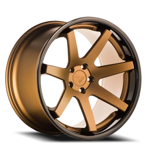 Ferrada FR1 BZ 22x10.5 +40 5x112mm 66.56mm Matte Bronze Gloss Black Lip