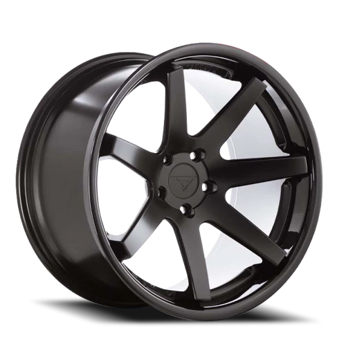 Ferrada FR1 MB 20x10.5 +35 5x112mm 66.56mm Matte Black Gloss Black Lip
