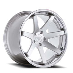 Ferrada FR1 MS 22x10.5 +28 5x112mm 66.56mm Machined Silver Chrome Lip