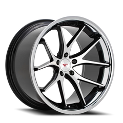 Ferrada FR2 MA 20x9 +15 5x115mm 71.6mm Machined Black Chrome Lip