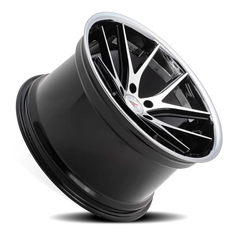 Ferrada FR2 MA 20x10.5 +38 5x112mm 66.56mm Machined Black Chrome Lip