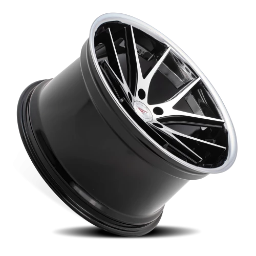 Ferrada FR2 MA 20x8.5 +35 5x114mm 73.1mm Machined Black Chrome Lip