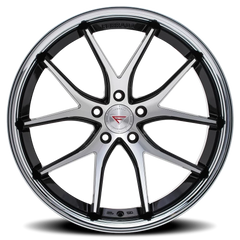 Ferrada FR2 MA 20x11.5 +30 5x114mm 73.1mm Machined Black Chrome Lip