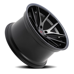Ferrada FR2 MB 22x10.5 +45 5x130mm 71.6mm Matte Black Gloss Black Lip