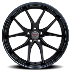 Ferrada FR2 MB 22x10.5 +42 5x114mm 73.1mm Matte Black Gloss Black Lip