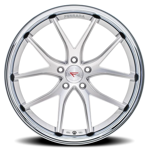 Ferrada FR2 MS 20x11.5 +30 5x114mm 73.1mm Machined Silver Chrome Lip
