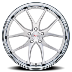 Ferrada FR2 MS 20x9 +35 5x114mm 73.1mm Machined Silver Chrome Lip