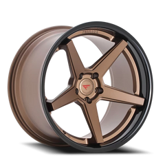 Ferrada FR3 BZ 19x8.5 +25 5x112mm 66.56mm Matte Bronze Gloss Black Lip