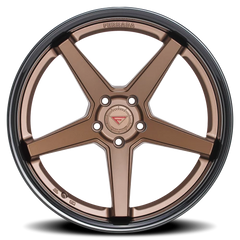 Ferrada FR3 BZ 22x9 +42 5x130mm 71.6mm Matte Bronze Gloss Black Lip