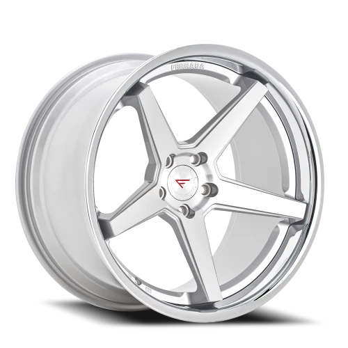 Ferrada FR3 MS 22x10.5 +35 5x108mm 63.5mm Machined Silver Chrome Lip