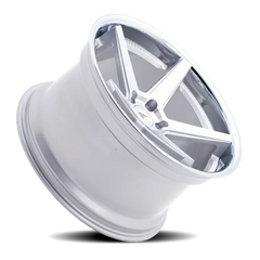 Ferrada FR3 MS 20x10.5 +20 5x115mm 71.6mm Machined Silver Chrome Lip