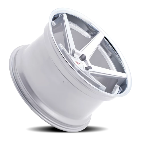 Ferrada FR3 MS 22x9 +30 5x112mm 66.56mm Machined Silver Chrome Lip