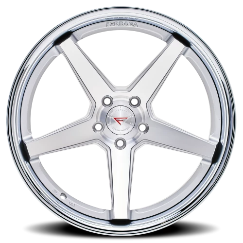 Ferrada FR3 MS 22x11 +20 5x115mm 71.6mm Machined Silver Chrome Lip