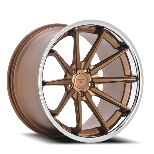 Ferrada FR4 BZ 19x10.5 +25 5x112mm 66.56mm Matte Bronze Gloss Black Lip