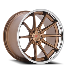 Ferrada FR4 BZ 19x8.5 +25 5x112mm 66.56mm Matte Bronze Gloss Black Lip