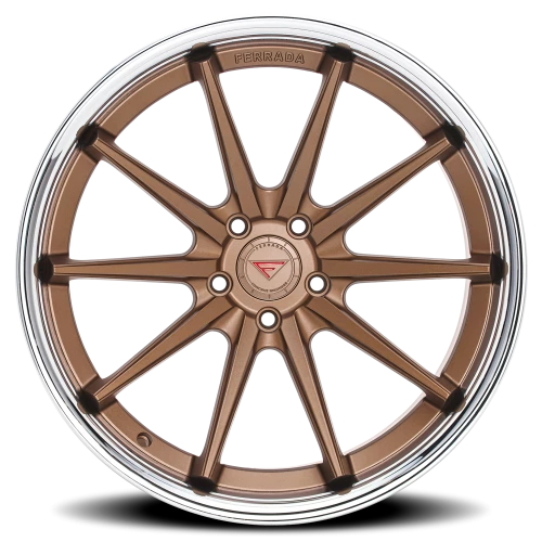 Ferrada FR4 BZ 20x10 +28 5x112mm 66.56mm Matte Bronze Gloss Black Lip