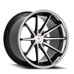 Ferrada FR4 MA 20x11.5 +28 5x115mm 71.6mm Machined Black Chrome Lip