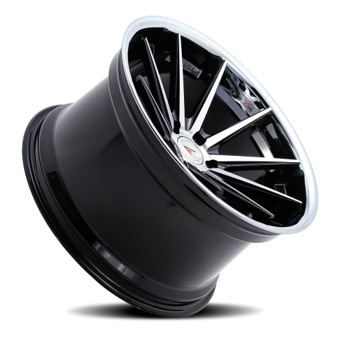 Ferrada FR4 MA 22x9 +42 5x130mm 71.6mm Machined Black Chrome Lip