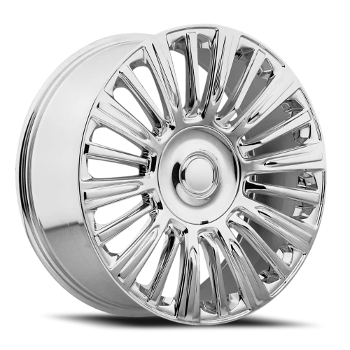 Factory Reproductions FR 91 2021 Escalade Platinum Replica CH 22x9 +28 6x139.7mm 78.1mm Chrome