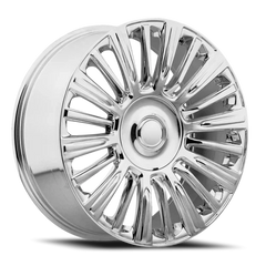 24" Chevy Truck Replica FR91 Chrome Wheel & Tire Package | 285/40R24 Arroyo Grand Sport All Season Tires | Fits Escalade Tahoe Yukon Silverado Sierra
