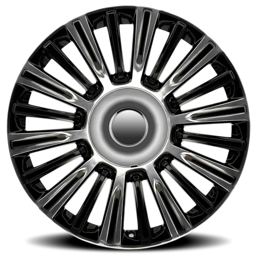 Factory Reproductions FR 91 2021 Escalade Platinum Replica GBP 22x9 +28 6x139.7mm 78.1mm Gloss Black Polished Accent