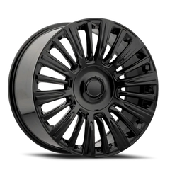 Factory Reproductions FR 91 2021 Escalade Platinum Replica GB 22x9 +28 6x139.7mm 78.1mm Gloss Black
