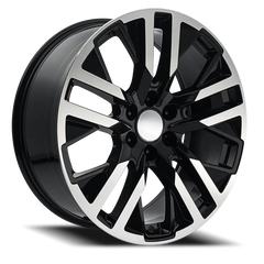 Factory Reproductions FR 96 GMC Carbonpro Replica GBM 24x10 +31 6x139.7mm 78.1mm Gloss Black Machined Face