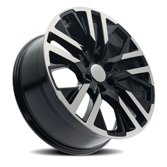 Factory Reproductions FR 96 GMC Carbonpro Replica GBM 22x9 +28 6x139.7mm 78.1mm Gloss Black Machined Face