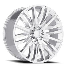 22" Chevy Truck Replica FR97 Chrome Wheel & Tire Package | 275/50R22 Michelin LTX M/S2 Tires | Fits Escalade Tahoe Yukon Silverado Sierra