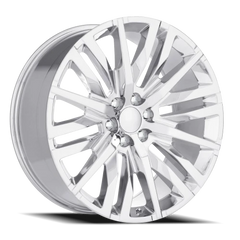 Factory Reproductions FR 97 GM Split 6 Spoke Replica CH 20x9 +28 6x139.7mm 78.1mm Chrome