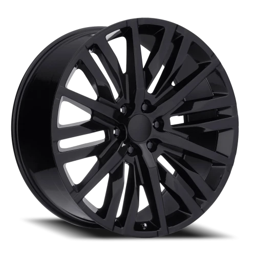 Factory Reproductions FR 97 GM Split 6 Spoke Replica GB 24x10 +31 6x139.7mm 78.1mm Gloss Black