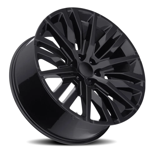 Factory Reproductions FR 97 GM Split 6 Spoke Replica GB 20x9 +28 6x139.7mm 78.1mm Gloss Black