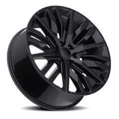Factory Reproductions FR 97 GM Split 6 Spoke Replica GB 22x9 +28 6x139.7mm 78.1mm Gloss Black