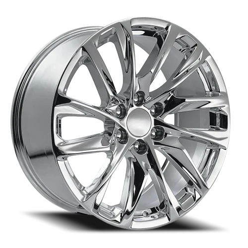22" Chevy Truck Replica FR98 Chrome Wheel & Tire Package | 275/50R22 Michelin LTX M/S2 Tires | Fits Escalade Tahoe Yukon Silverado Sierra
