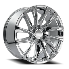 22" Chevy Truck Replica FR98 Chrome Wheel & Tire Package | 275/50R22 Michelin LTX M/S2 Tires | Fits Escalade Tahoe Yukon Silverado Sierra