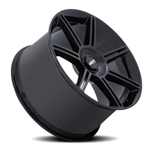 Rotiform FRA GB 22x12 +60 5x130mm 71.5mm Gloss Black Matte Black Spokes