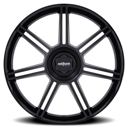 Rotiform FRA GB 22x12 +60 5x130mm 71.5mm Gloss Black Matte Black Spokes