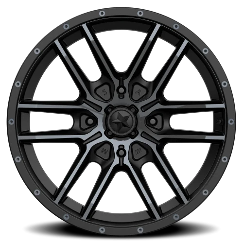 MSA Fang M43 15x7 +10 4x156mm 132mm Satin Black Titanium Tint