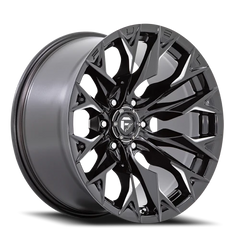 Fuel Flame 6 D803 22x12 -44 6x135mm 87.1mm Gloss Black Milled