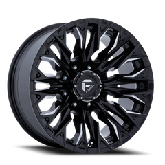 Fuel Flame 8 D803 20x10 -18 8x180mm 124.2mm Gloss Black Milled