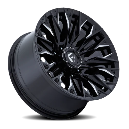 Fuel Flame 8 D803 20x9 +20 8x180mm 124.2mm Gloss Black Milled