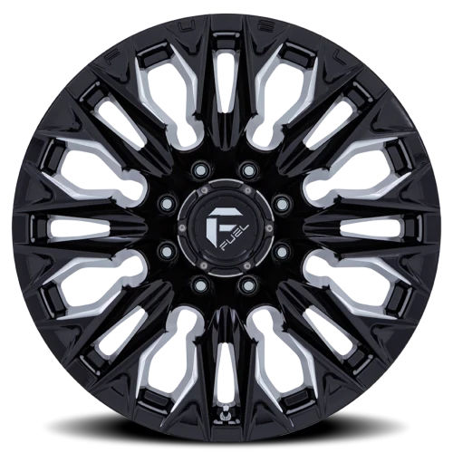 Fuel Flame 8 D803 20x10 -18 8x170mm 125.1mm Gloss Black Milled
