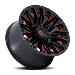 Fuel Flame 8 D823 20x10 -18 8x180mm 124.2mm Gloss Black Milled Candy Red