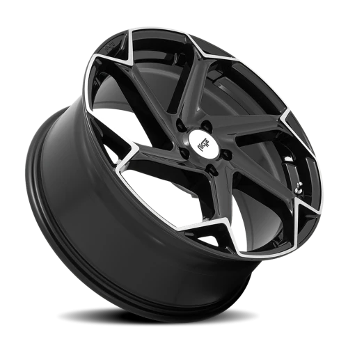 Niche Flash M255 20x10.5 +20 5x115mm 71.6mm Gloss Black Brushed
