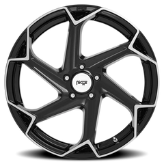 Niche Flash M255 20x9 +27 5x112mm 66.5mm Gloss Black Brushed