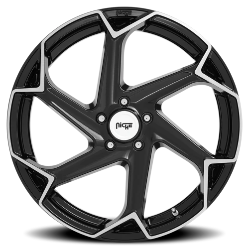 Niche Flash M255 20x10.5 +35 5x120mm 72.5mm Gloss Black Brushed