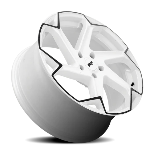 Niche Flash M257 20x9 +35 5x114.3mm 72.7mm Gloss White Black