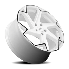 Niche Flash M257 20x9 +35 5x114.3mm 72.7mm Gloss White Black