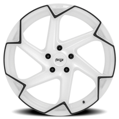 Niche Flash M257 20x10.5 +40 5x114.3mm 72.7mm Gloss White Black