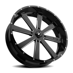 MSA Flash M34 GB-M 18x7 +0 4x156mm 132mm Gloss Black Milled